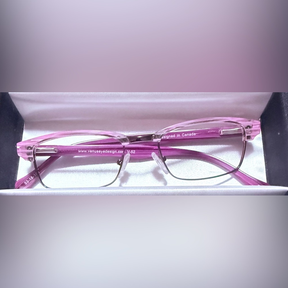 New Purple designer Rectangular Eyeglass frames